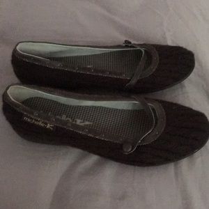 Brown flats size 10